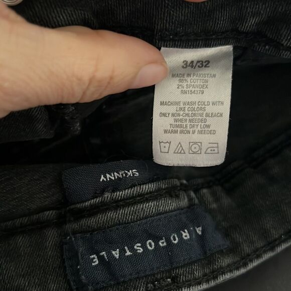 Aeropostale skinny distressed  Jeans 34x32 - Picture 9 of 14